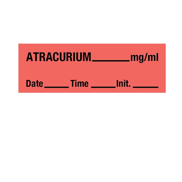 Nevs Tape, Atracurium 1/2" x 500" Flr Red w/Black SANT-141 - main